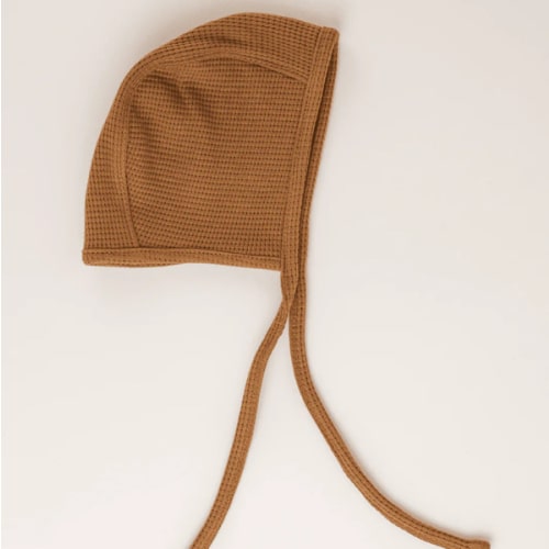 TISU baby bonnet, Caramel