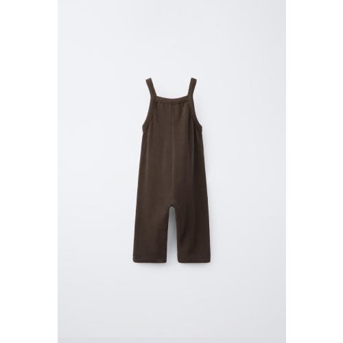 SOFT TOUCH LONG OVERALLS - Brown | ZARA United States