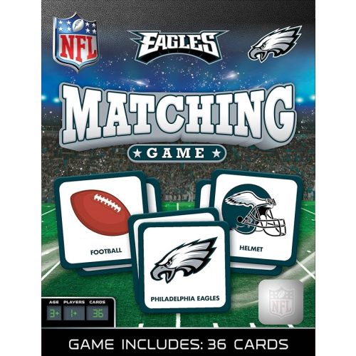 MasterPieces Sports Games - Philadelphia Eagles NFL Matching Game - Game for Kids and Family - Laugh and Learn