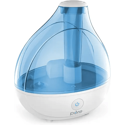 Pure Enrichment® MistAire™ Ultrasonic Cool Mist Humidifier - Quiet Air Humidifier for Bedroom, Nursery, Office, & Indoor Plants - Lasts Up To 25 Hours, 360° Rotation Nozzle, Auto Shut-Off, Night Light
