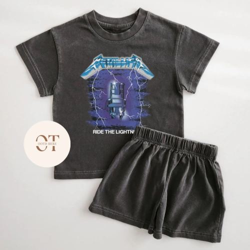 Baby Metallica Shirt + Shorts Set