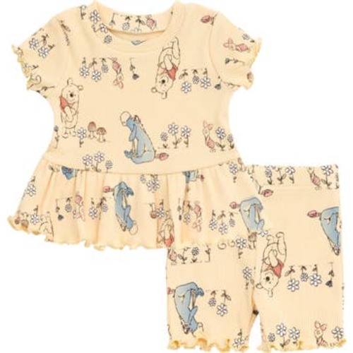 Ribbed T-Shirt & Shorts Set, 12M