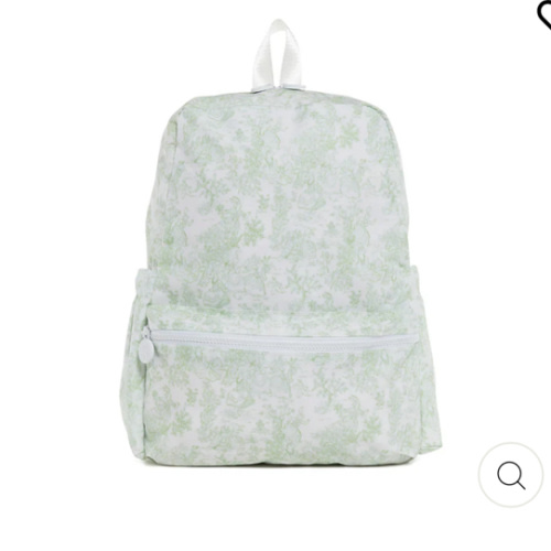 Backpack - Bunny Toile Green