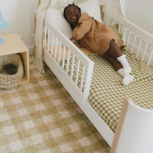 Washable Rug Vichy Matcha - Lorena Canals | Maisonette