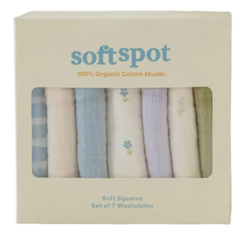 Organic cotton Cottage towels - Set of 7 | Blue