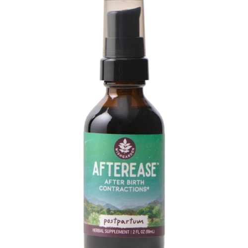 WishGarden Herbs AfterEase for After Birth Contractions - All-Natural Herbal Supplement with Cramp Bark & Black Haw Bark Soothes Afterbirth Contractions & Uterine Cramping, Postpartum Essentials, 2oz