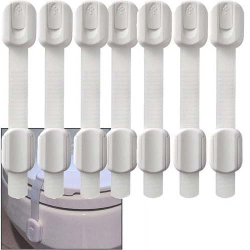 8-Pack Baby Locks Straps - Baby Proofing Child Safety Cabinet Locks Multi-Purpose for Furniture, Kitchen, Ovens, and Toilet Seats