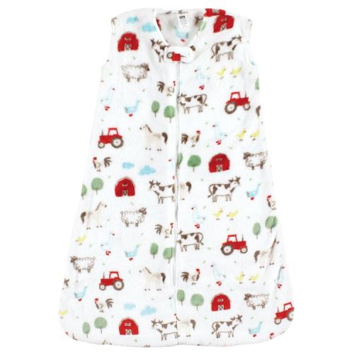 Hudson Baby Infant Boy Plush Sleeping Bag, Sack, Blanket, Boy Farm Animals, 0-6 Months
