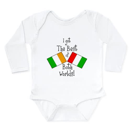 CafePress Irish Italian Kid Infant Bodysuit Body Suit Cute Long Sleeve Infant Baby Bodysuit Romper