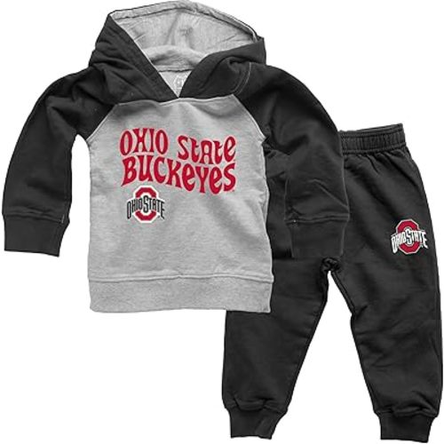 Wes and Willy Infant and Toddler College Pant and Hoodie Set