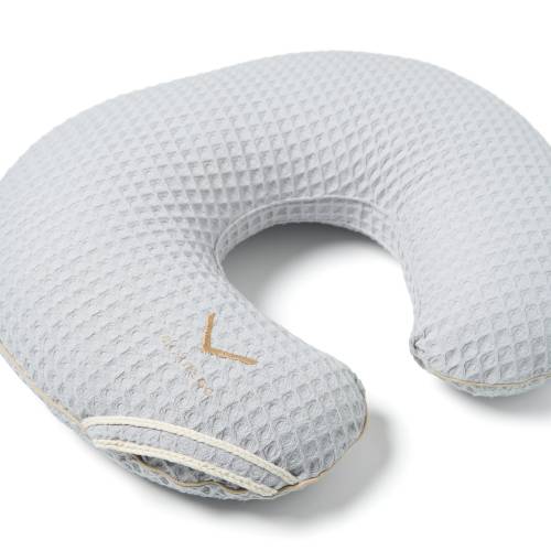 Waffle Nursing Pillow Cover • Premium Quality 100% Cotton Oeko-Tex Standard • Baby Moon Pillow Breast Bottle Feeding • Soft and Breathable