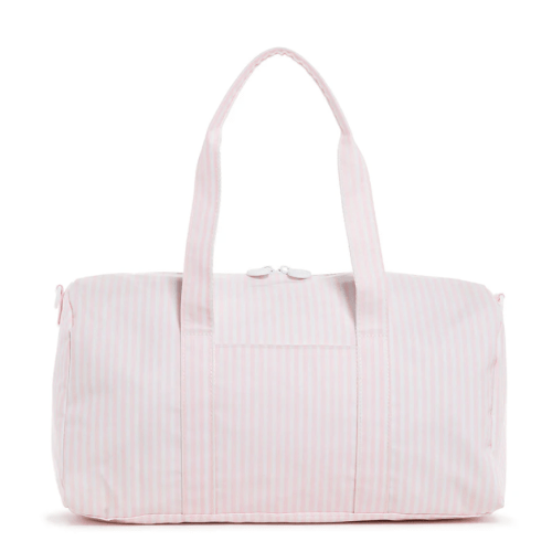 TRVL Pimlico Pink Stripe Weekender Duffel Bag