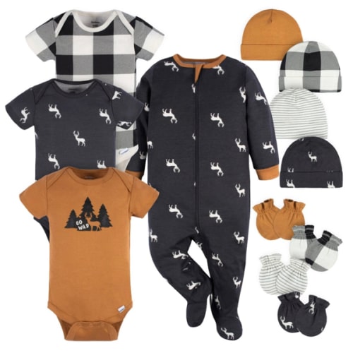12-Piece Baby Boys Deer Layette Bundle