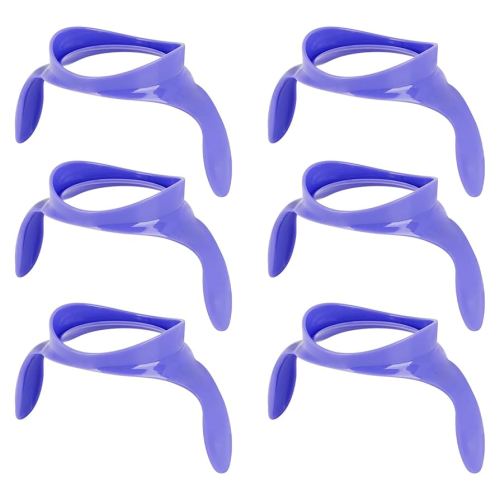 Baby Bottle Handles for Lansinoh Baby Bottles, Compatible Ergonomic Lansinoh Bottle Holder for Newborn, 6 Pack, Purple