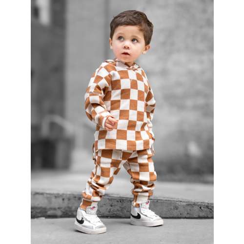 Waffle Set in Vanilla + Chestnut