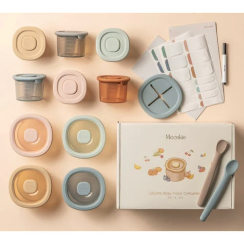 Moonkie Silicone Baby Food Containers