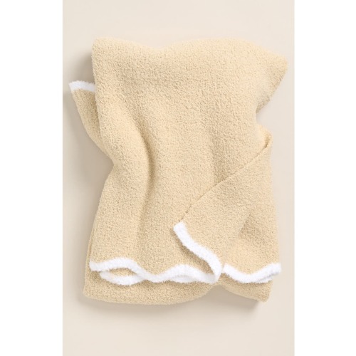Scallop Trim Chenille Blanket