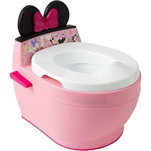 The First Years Disney Minnie Mouse Potty Training Toilet and Toddler Toilet Seat Attachment - 2-in-1 Toddler Potty Training Toilet with Removable Toilet Training Seat - Potty Training Must Haves