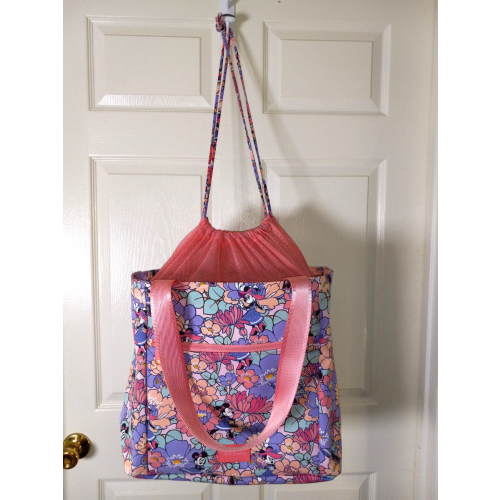 Vera Bradley Disney Minnie Mouse Garden Party Family Drawstring Tote Colorful