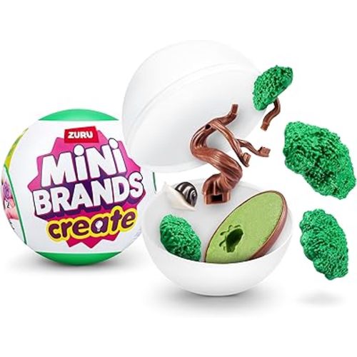Mini Brands Create Garden Capsule by ZURU, Mini Botanical Collectibles, Mystery Blind Packaging, DIY, Collectors