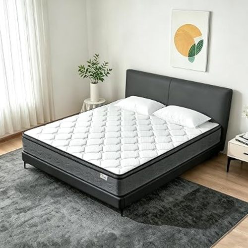 Full Size Mattress, 12 Inch Full Mattress in a Box, Gel Memory Foam Medium Firm Hybrid Mattress with Individual Pocket Springs for Back Pain Relief, Motion Isolation, CertiPUR-US