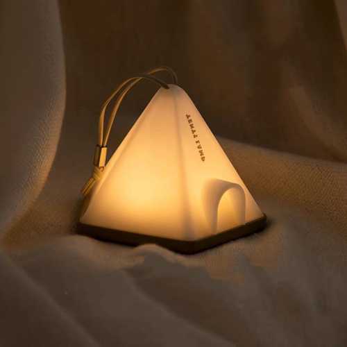 Little Camper Tent Night Light | 6 Brightness Levels, Timer & Long-Life Rechargeable Battery