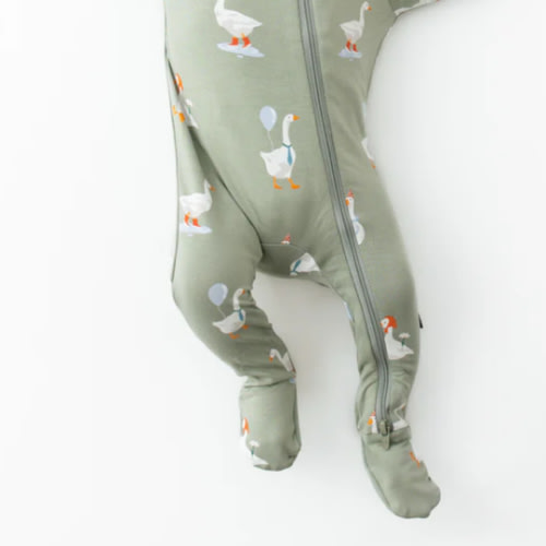 Goose Zippered Footie Pajamas | Baby Pajamas | Kyte Baby