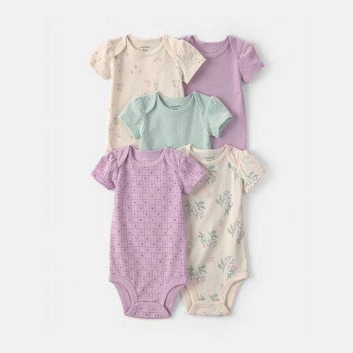 Baby Girl Carter's 5-Pack Short Sleeve Bodysuits