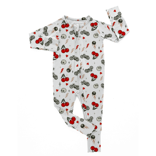 Cherry Rebel | Bamboo Romper