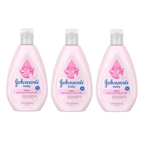 Johnson's Baby Lotion Travel Size 1.7 oz (50ml) - Pack of 3