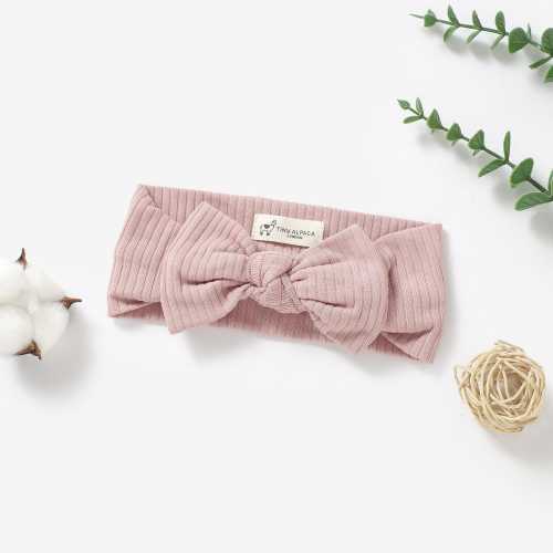 Organic Cotton Baby Headband | Gender Neutral Ribbed Headband 0-6 Months | Baby Shower Gift | Newborn Accessories | 1 Piece