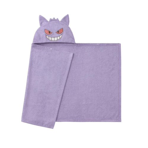 monpoke Pokemon Hooded Bath Towel Gengar Baby shower gift newborn Kids japan