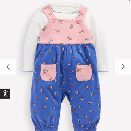 Jersey Overalls Set-Multi Spaced Ditsy | Boden USA