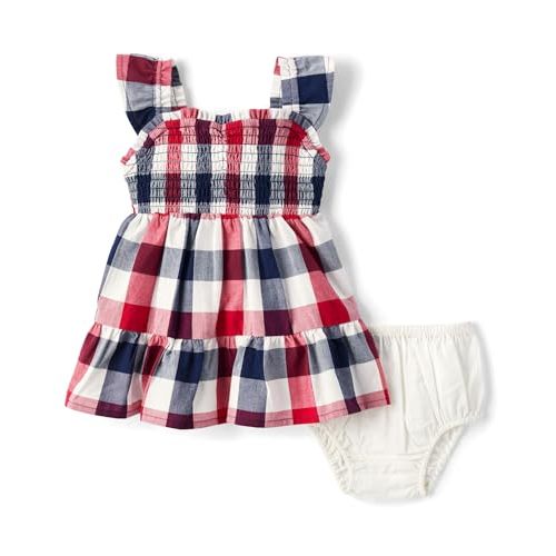 The Children's Place Baby-Girls and Newborn Casual Short Sleeve Dress with Diaper Cover