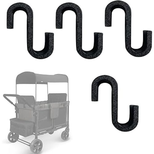 Multipurpose Side Hook Compatible with Wonderfold Wagon Durable and Load-Bearing Hook (4pcs)