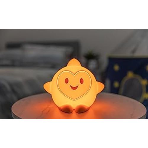 Disney Wish Squishy Light, Night Light for Kids, USB Lamp, Battery Operated, Dimmable, Star Light Ideal for Bedroom, Playroom, Living Room, 79616