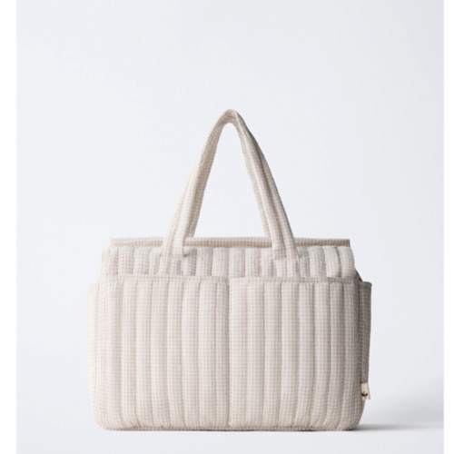 GINGHAM MATERNITY BAG