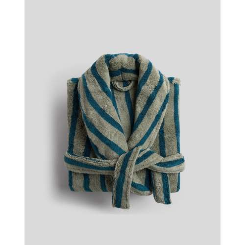 Terry Stripe Robe - FINAL SALE (Moss and Peacock) – Parachute Home