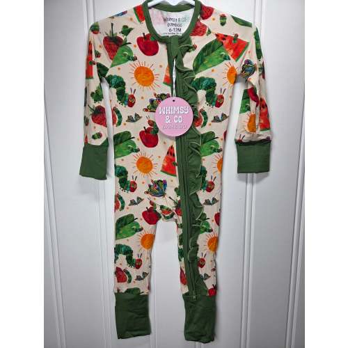Ruffle caterpillar zippy – Whimsy & Co Bamboo