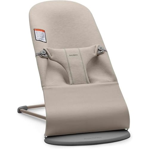 BabyBjörn Bouncer Bliss, 3D Jersey, Sand Gray