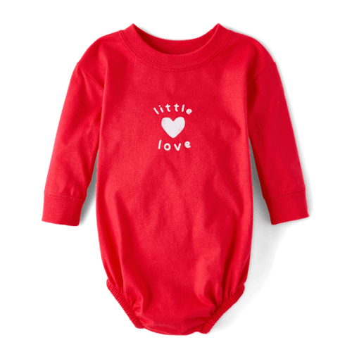 Baby Little Love Graphic Bodysuit - Red
