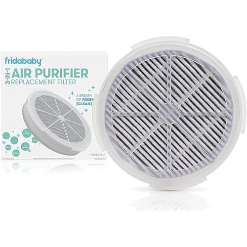 Frida Baby Replacement HEPA Filter for 3-in-1 Air Purifier with Activated Carbon for Common Allergens, Pollen, Dust, Remove Odors, Pollution & More