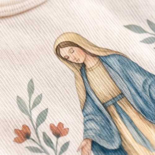 Mama's Boy Baby - Cute Catholic Virgin Mary Bodysuit