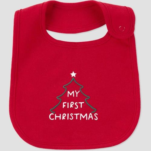 Carter's Just One You®️ Baby My First Christmas Bib - Red