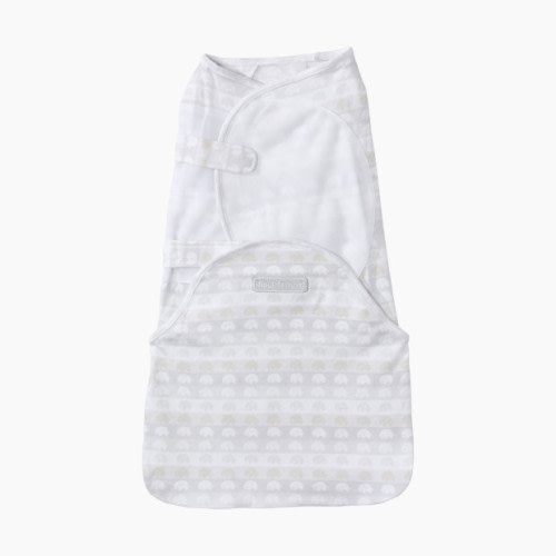 Halo SwaddleSure Adjustable Swaddling Pouch (Cotton) - Neutral Elephant, Newborn
