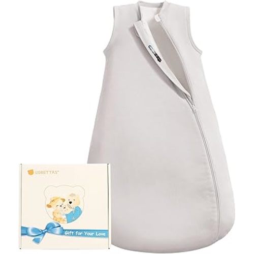 0.5Tog 1.0 Tog Baby Sleep Sack, Unisex Cotton Toddler Sleeping Sack for Babies, 2-Way Zipper Baby Wearable Blanket