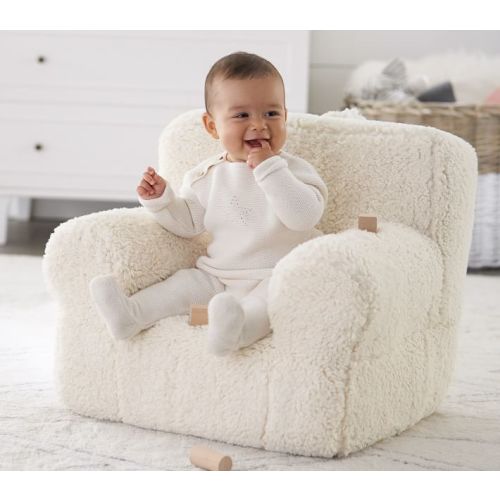 Anywhere Chair®, Cream Sherpa | Pottery Barn Kids