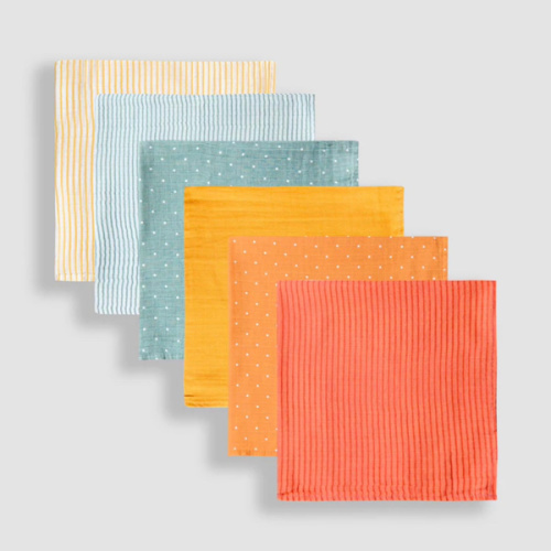 Buy JoJo Maman Bébé Patterned 6-Pack Muslins from Next USA