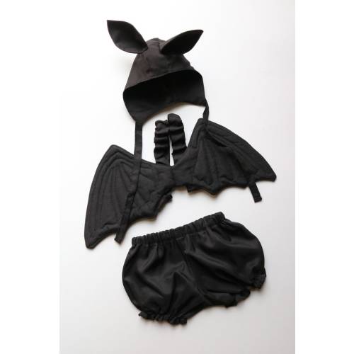 Baby Bat Three Piece Set Wings Bonnet Diaper Cover - Etsy