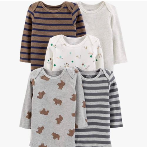 Simple Joys by Carter's Baby Long-Sleeve Bodysuit Pack of 5Bodysuit